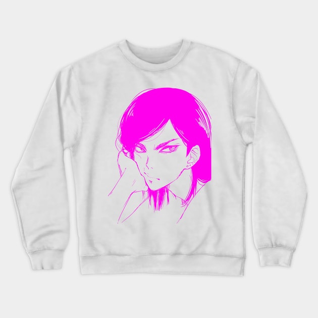 Magenta Crewneck Sweatshirt by soraname